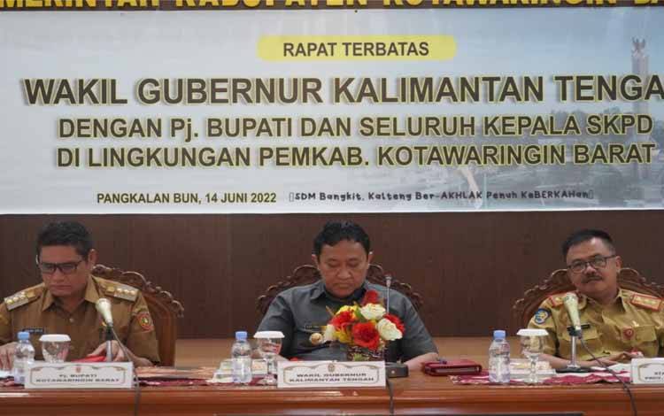 Wagub Kalteng Sebut Serapan Anggaran Salah Satu Indikator Penilaian Kinerja Pemda
