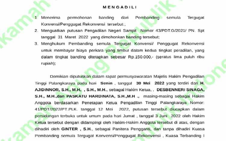 Lagi, Bos Ayam Kalah di Pengadilan Tinggi