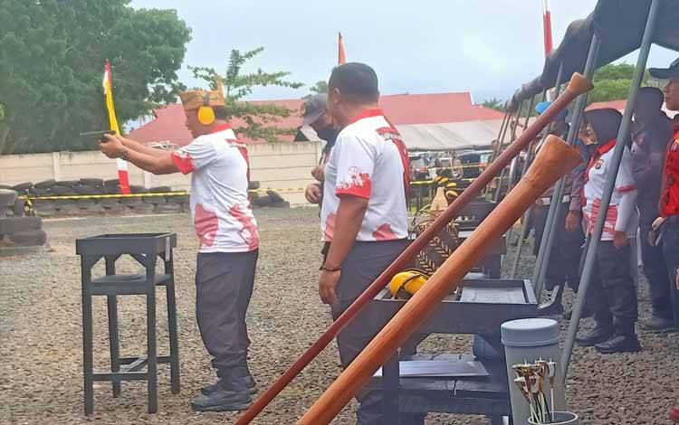 Kapolda Kalteng Buka Kejuaraan Menembak dan Lomba Sumpit