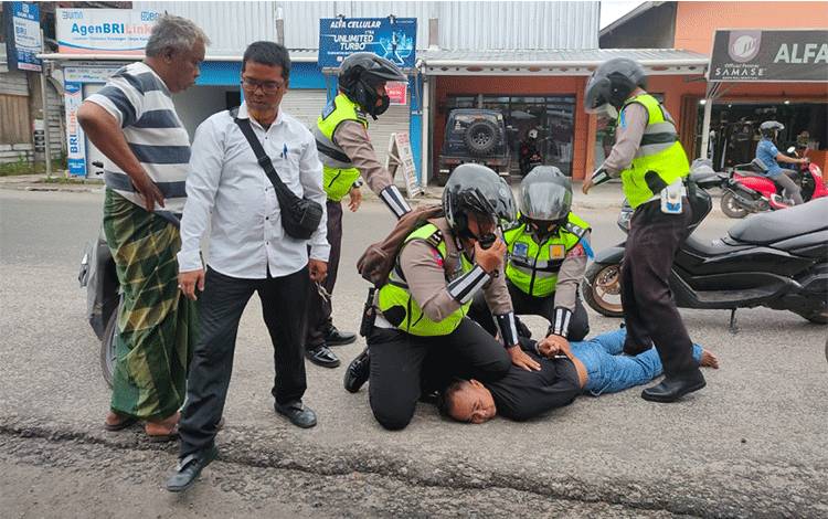 Pengedar Sabu Tertangkap Satlantas Polres Kotim Karena Tidak Pakai Helm