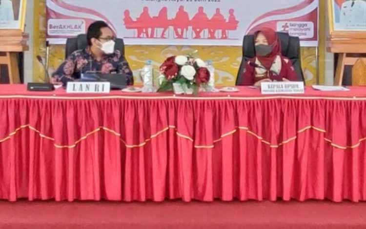 LAN RI Lakukan Uji Publik Draft Rancangan Keputusan Corporate University Instansi BPSDM Kalteng