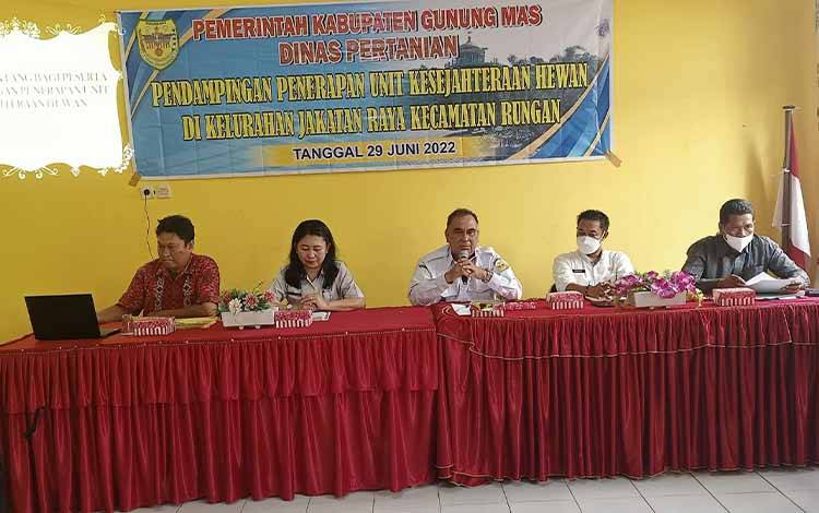 Dinas Pertanian Gumas Lakukan Pendampingan Penerapan Unit Kesejahteraan Hewan