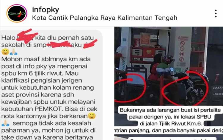 Ini Kata Wali Kota Palangka Raya Soal Pengisian BBM Pakai Jeriken