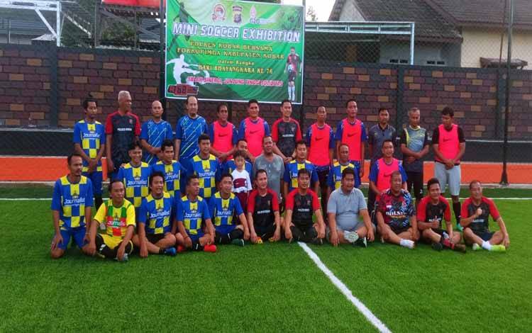 Polres Kobar Gelar Pertandingan Mini Soccer Persahabatan