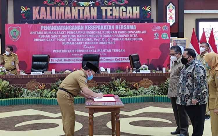 Pemprov Kalteng Jalin Kerja Sama dengan Tiga Rumah Sakit