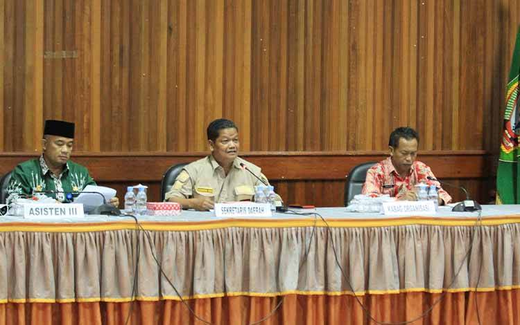 Sekda Seruyan Buka Rakor Sistem Pemerintahan Berbasis Elektronik