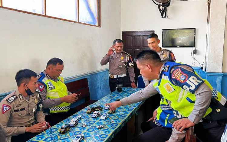 Ditlantas Polda Kalteng Latihan Pengaman Pengawalan Jalan Raya VIP dan VVIP