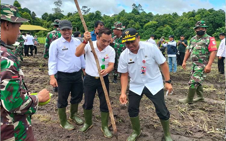 Pemkab Barito Selatan Dukung Penanaman Jagung Kodim 1012 Buntok