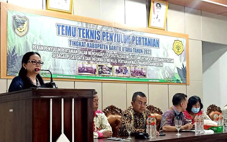 Distan Barito Utara Gelar Pertemuan Teknis Penyuluh Pertanian