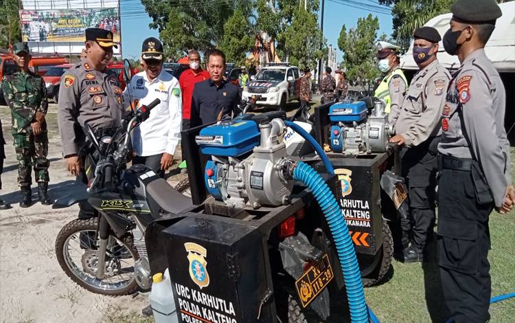 Polres Sukamara Gelar Pasukan Antisipasi Banjir dan Karhutla