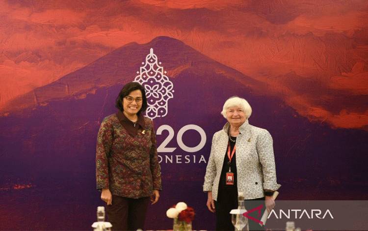 Sri Mulyani dan Menkeu AS Sepakat Geopolitik Sebabkan Krisis Pangan