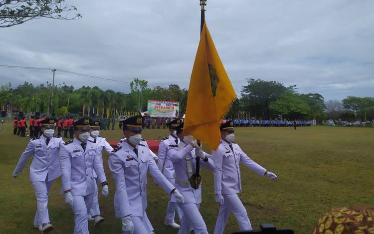 Wagub Kalteng Pimpin Upacara HUT Palangka Raya