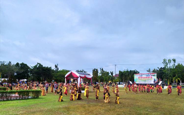 HUT Kota Palangka Raya Tampilkan Beragam Tarian Daerah