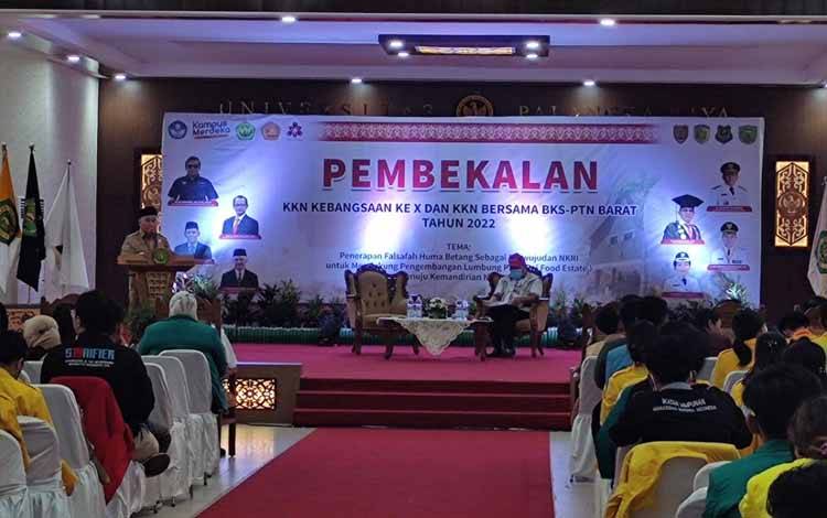 Gubernur Kalteng Berikan Pembekalan KKN Kebangsaan