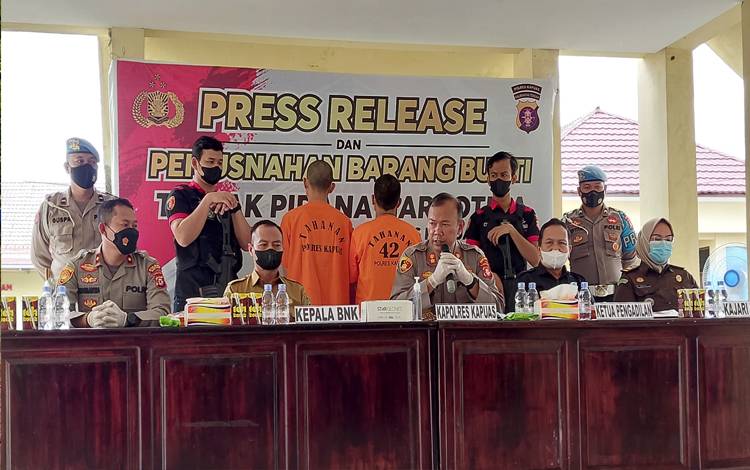 Polres Kapuas Ungkap 30 Kasus Narkoba Sejak Januari - Juli 2022