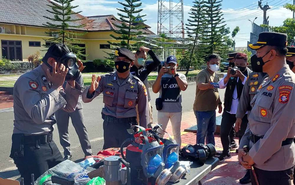 Ini Arahan Kapolres Kapuas pada Apel Gelar Pasukan dan Sarpras Penanggulangan Karhutla dan Banjir