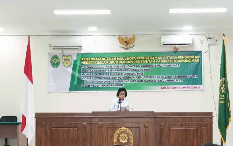 Wabup Gunung Mas Sambut Kedatangan Ketua Pengadilan Tinggi Palangka Raya