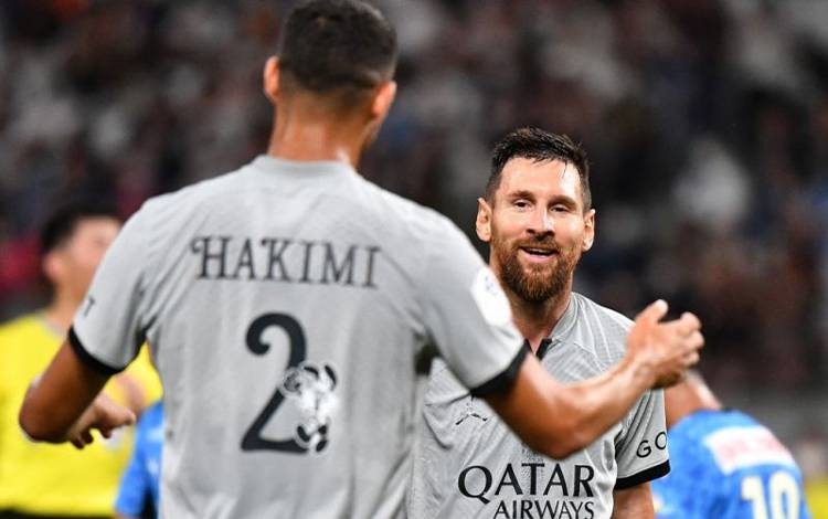 Lionel Messi Cetak Gol di Jepang