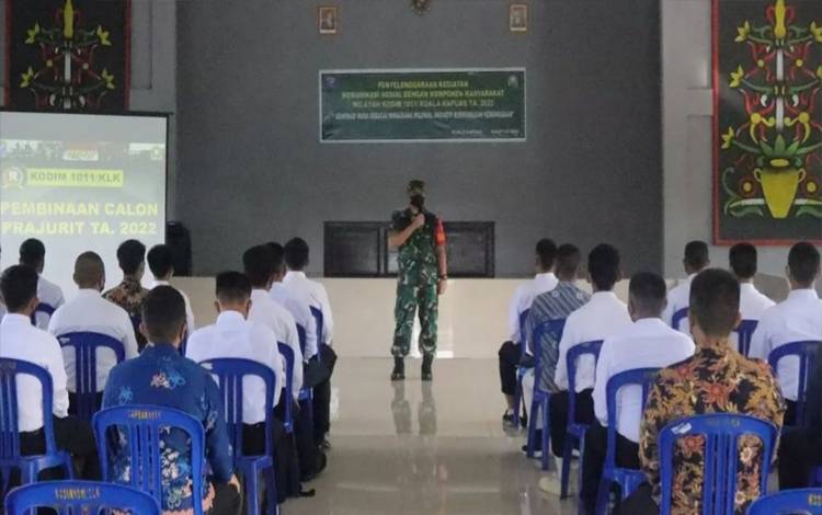 Kodim Kuala Kapuas Sosialisasi Pendaftaran dan Materi Psikotes Kepada Calon Prajurit BA PK TNI AD