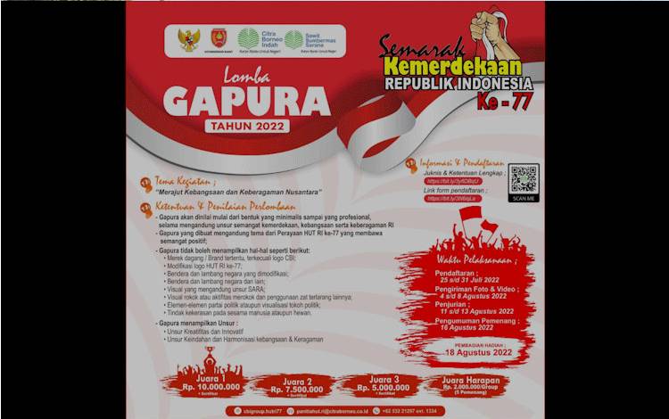 SSMS, Tbk-CBI Group Gelar Lomba Gapura se-Kobar Semarakkan HUT Kemerdekaan