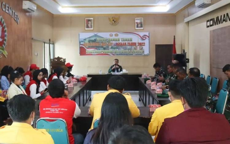 Kodim 1011 Kuala Kapuas Gelar Ramah Tamah dengan Mahasiswa KKN Kebangsaan