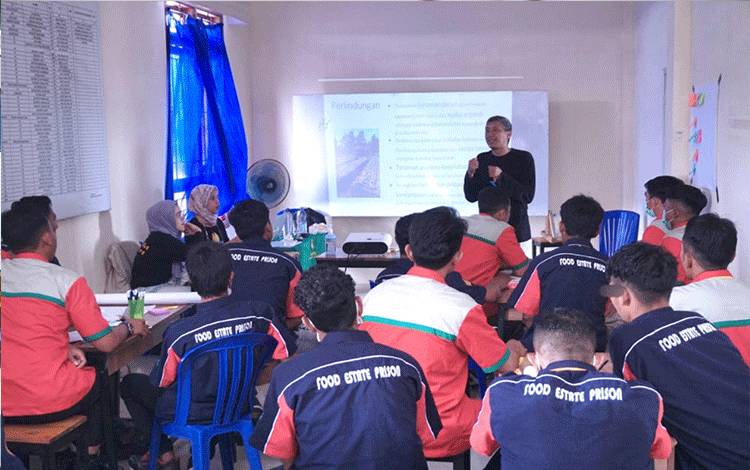 WBP dan Petugas Lapas Sukamara Ikuti Pelatihan Pertanian Regeneratif