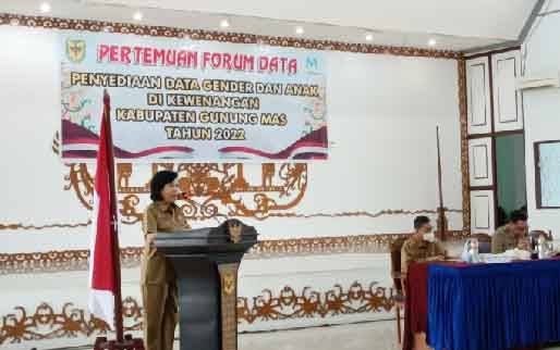 Pertemuan Forum Data Gender dan Anak di Gunung Mas Diharapkan Jadi Penguat