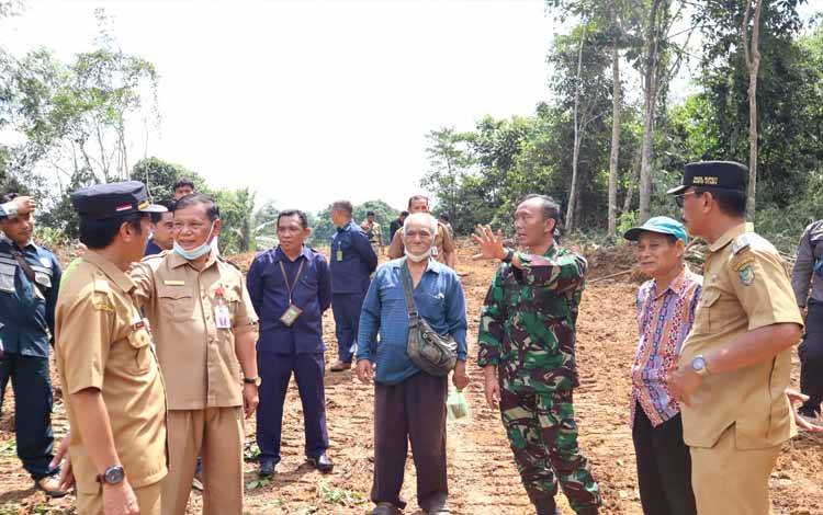 Warga Kelurahan Jingah Hibahkan Tanah untuk TMMD ke 114 Kodim 1013 Muara Teweh Tahun 2022
