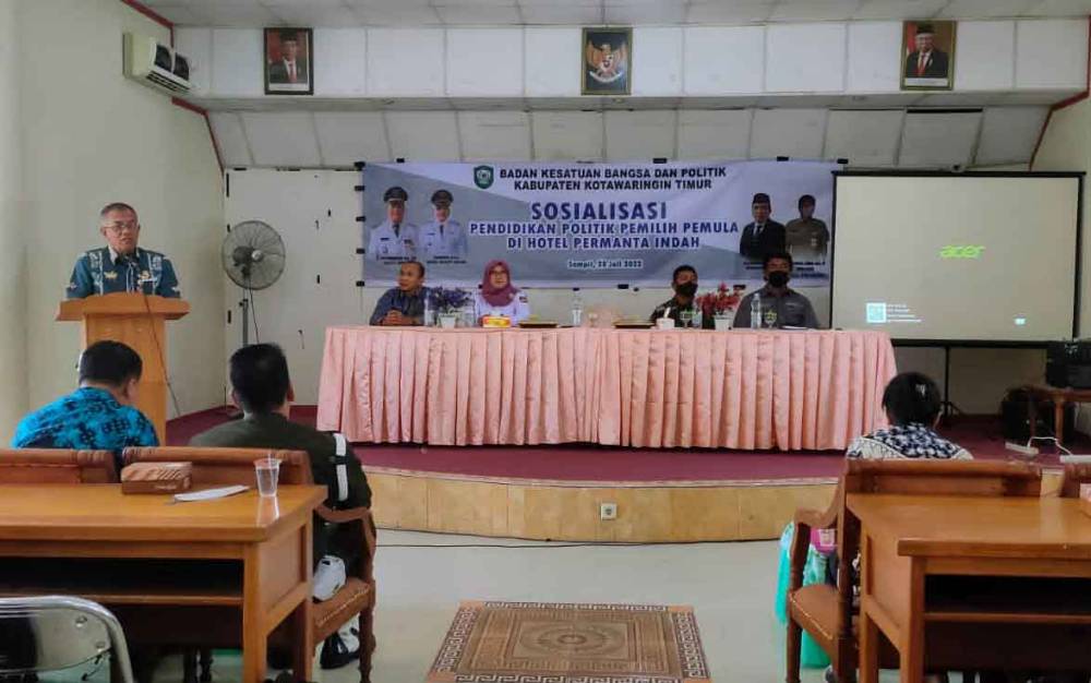 Badan Kesbangpol Kotim Terus Gencarkan Sosialisasi Pemilu bagi Pemilih Pemula