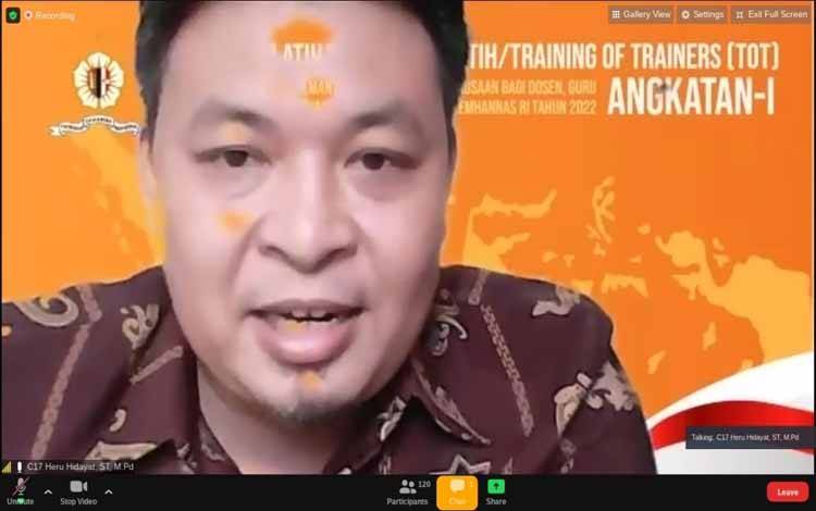 Heru Hidayat Terpilih Ikuti ToT Taplai Lemhannas RI 2022
