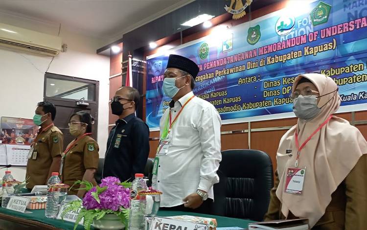 5 Instansi di Kapuas Bersinergi Dukung Pencegahan Perkawinan Dini