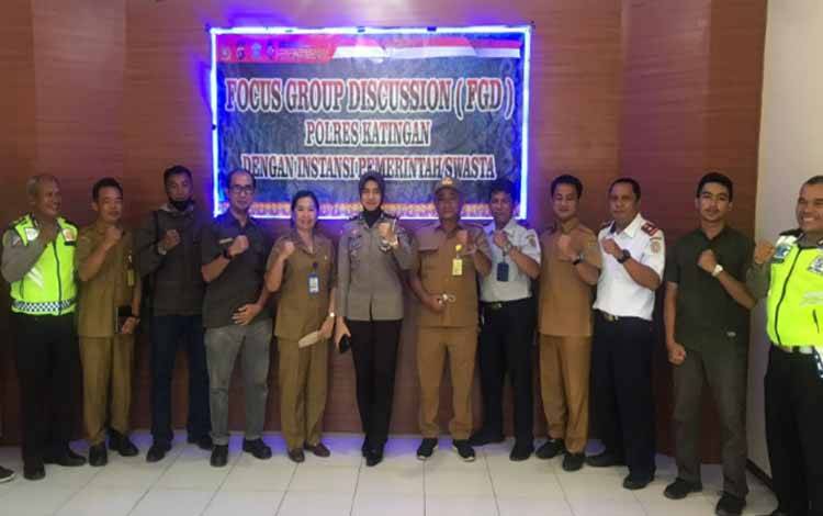 Bahas Kelancaran Arus Lalulintas ke Wilayah Hulu, Satlantas Polres Katingan Gelar FGD
