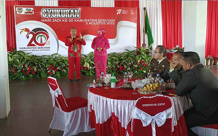 20 Tahun Kabupaten Seruyan, Bupati Sampaikan Ini