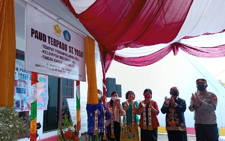 Disdikpora Gunung Mas Dukung Perkembangan PAUD Terpadu Santo Yosef