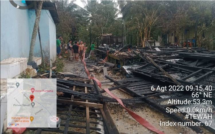 Ini Fakta-fakta Kebakaran Hanguskan 1 Rumah di Tewah