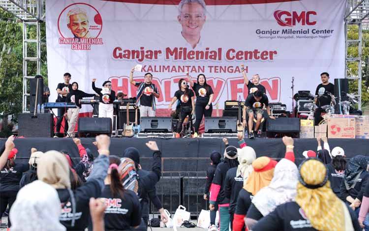 Berkarakter Jujur dan Tidak Elitis; Ganjar Presiden 2024 Menggema dari Ribuan Pemuda di Kalteng