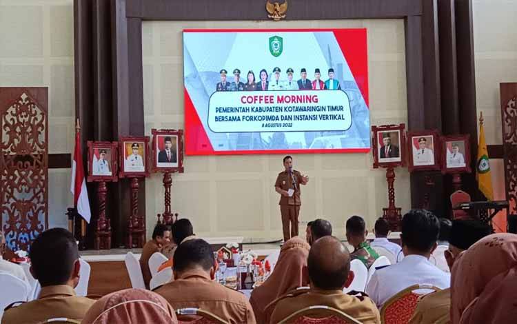 Bupati Kotim Gelar Coffe Morning Bersama Seluruh Kepala SOPD dan Forkopimda