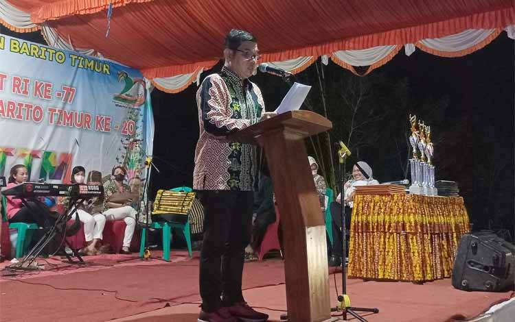 Bupati Tutup Bazar dan Pameran Ekonomi Kerakyatan Expo Bartim 2022