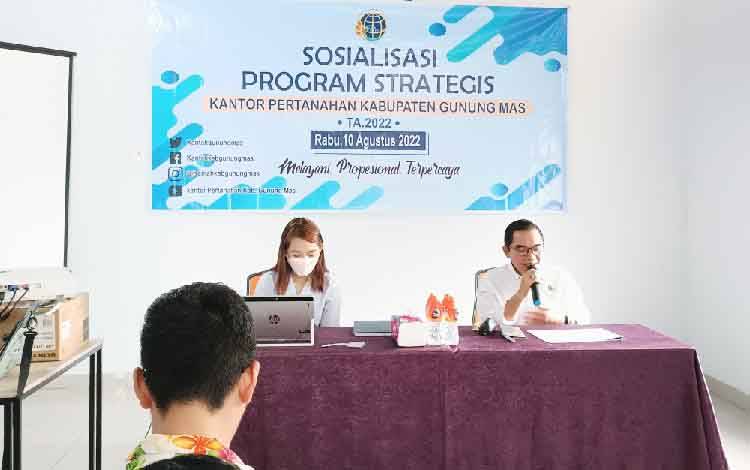 BPN Gunung Mas Paparkan Capaian Program Strategis Semester I Tahun 2022