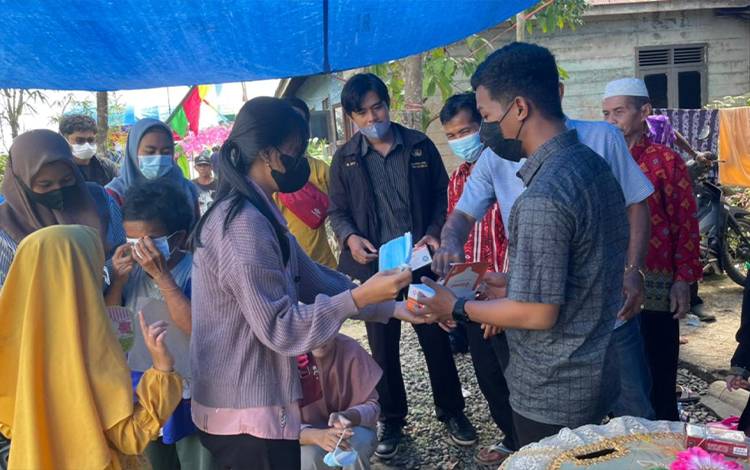 Pemerintah Kelurahan Murung Keramat Gandeng Mahasiswa KKN Sosialisasikan Prokes?