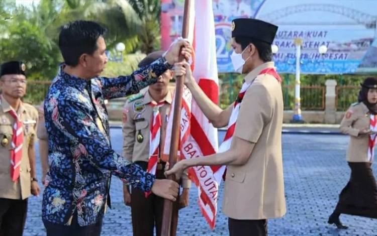 Bupati Barito Utara Lepas Kontingen Jambore Nasional