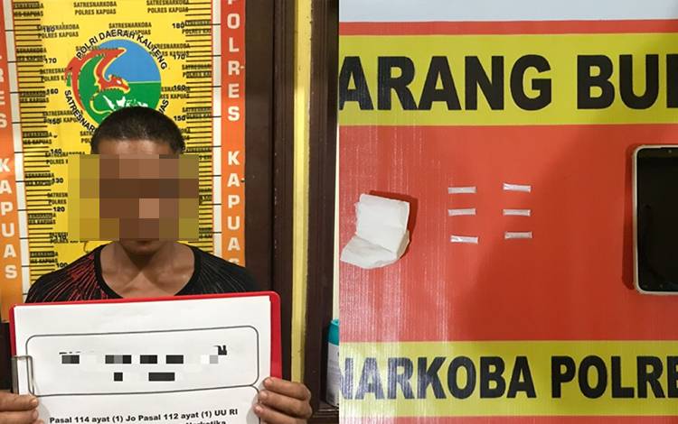 Polisi Tangkap Seorang Pria Simpan 6 Paket Sabu di Timpah