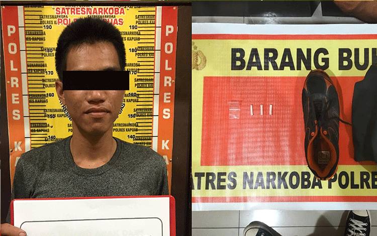 Satresnarkoba Polres Kapuas Tangkap Pemuda Ini Karena Miliki 4 Paket Sabu