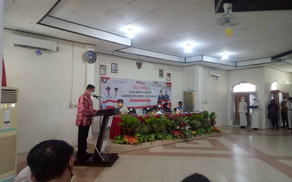 Kadispora Kotim Berharap Anggota Paskibra Jadi Teladan Generasi Muda