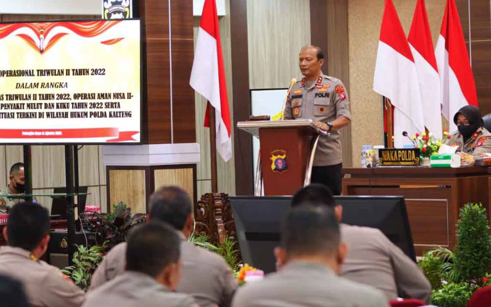 Kapolda Kalteng Berharap Pejabat Utama dan Kapolres Optimalkan Kinerja