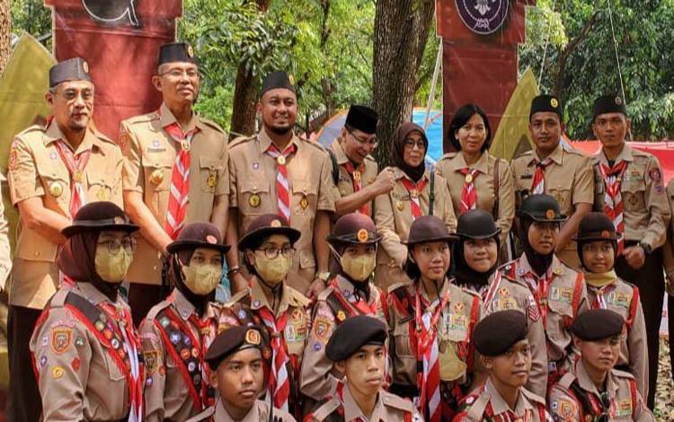 Ketua Kwarcab Palangka Raya Semangati Tim Kontingen Jamnas XI 2022