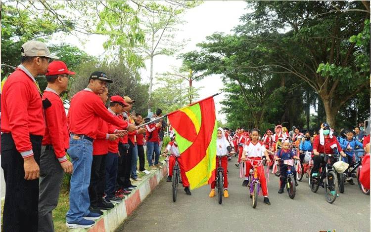 Lepas Peserta Gowes Eliminator World Cup 2022, Ini Kata Sekda Murung Raya