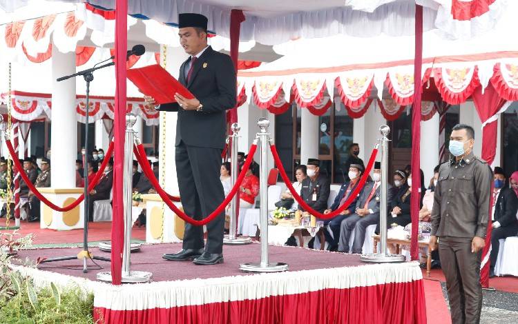 Wakil Ketua I DPRD Gunung Mas Ajak Semua Pihak Bangkit Tingkatkan Pembangunan