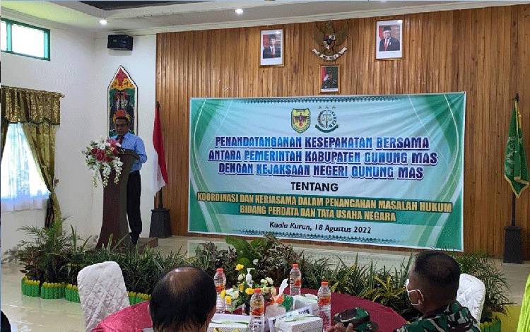 Ini Kata Kepala Kejari Soal Penandatanganan MoU dengan Pemkab Gunung Mas