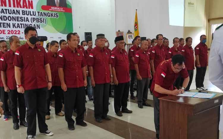 Bupati Katingan Dilantik Jadi Ketua PBSI